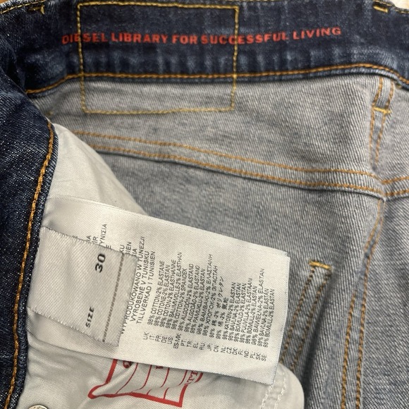 Diesel Mens Jeans Slim Skinny 30 X 30 Light Wash Blue Stretch 2019 D-Strukt - Picture 11 of 11